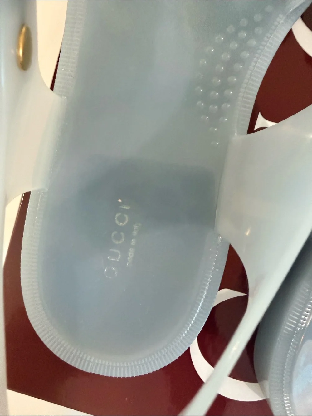 Gucci Rubber Sandal Double G
